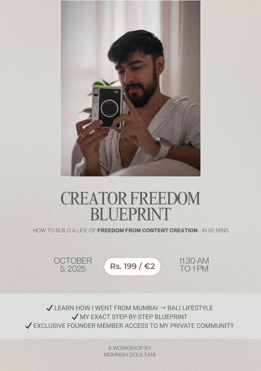 Creator Freedom Blueprint - Workshop
